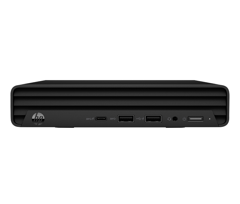HP Pro Mini 260 G9 Desktop PC 35w JetBlack nonODD CoreSet Horizontal Front Facing