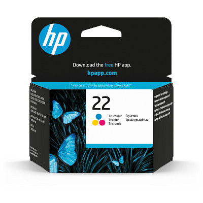 HP 22 Original Ink Cartridge - Single Pack - Inkjet - Standard Yield - 165 Pages - Color - 1 Each
