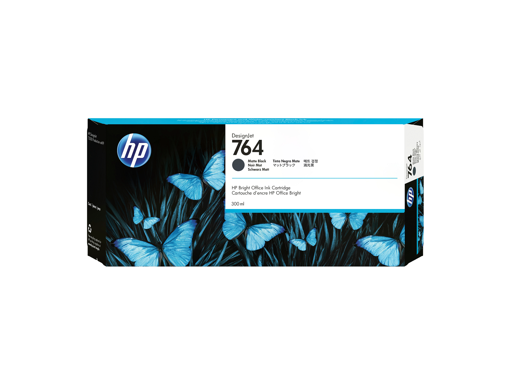 HP 764 300-ml Matte Black DesignJet Ink Cartridge, C1Q16A - Picture 1 of 2