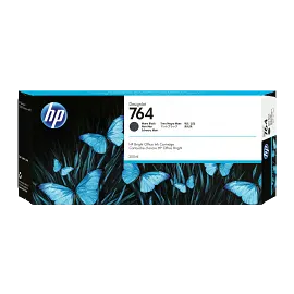 HP 764 300-ml Matte Black DesignJet Ink Cartridge, C1Q16A