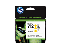 HP 712 3-pack 29-ml Yellow DesignJet Ink Cartridge