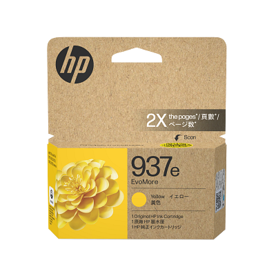 HP 937e EvoMore Yellow Original Ink Cartridge