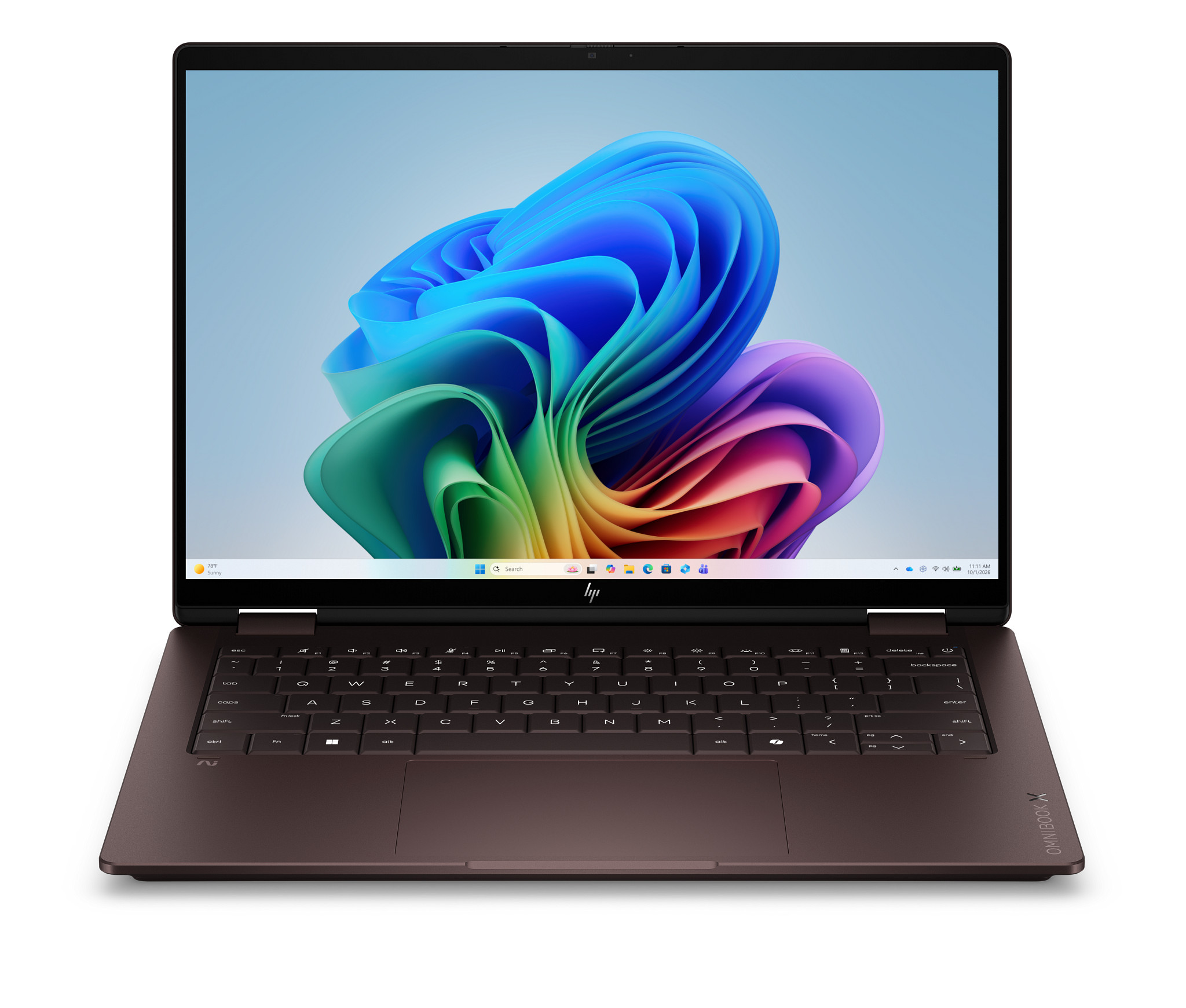 HP OmniBook X Flip 2-in-1 Laptop Next Gen AI 14, Windows 11 Home, 14", Touch screen, AMD Ryzen™ AI 7, 16GB RAM, 1TB SSD, 2K, Deep espresso, 2 year warranty