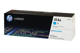 HP 414A Cyan Original LaserJet Toner Cartridge, W2021A