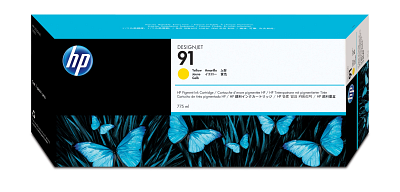 HP 91 775-ml Yellow DesignJet Pigment Ink Cartridge