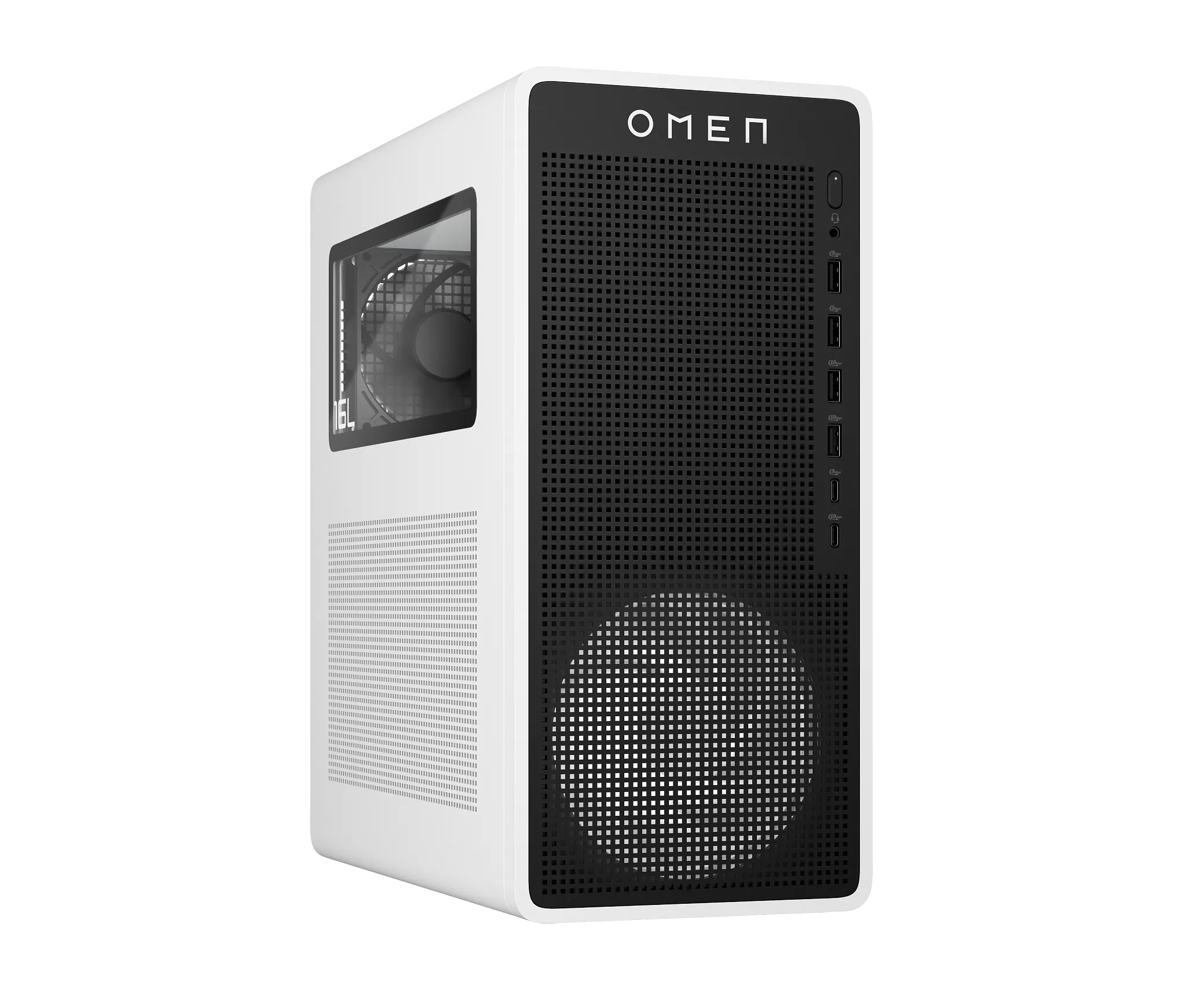 OMEN 16L Gaming Desktop TG03-0055t PC, Windows 11 Home, Intel® Core™ i5, 16GB RAM, 512GB SSD, NVIDIA® GeForce RTX™ 3050, Snow white