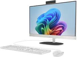 HP All-in-One Desktop Next Gen AI 24-ct2055m PC, Windows 11 Home, 23.8", AMD Ryzen™ AI 5, 16GB RAM, 512GB SSD, FHD, Shell white