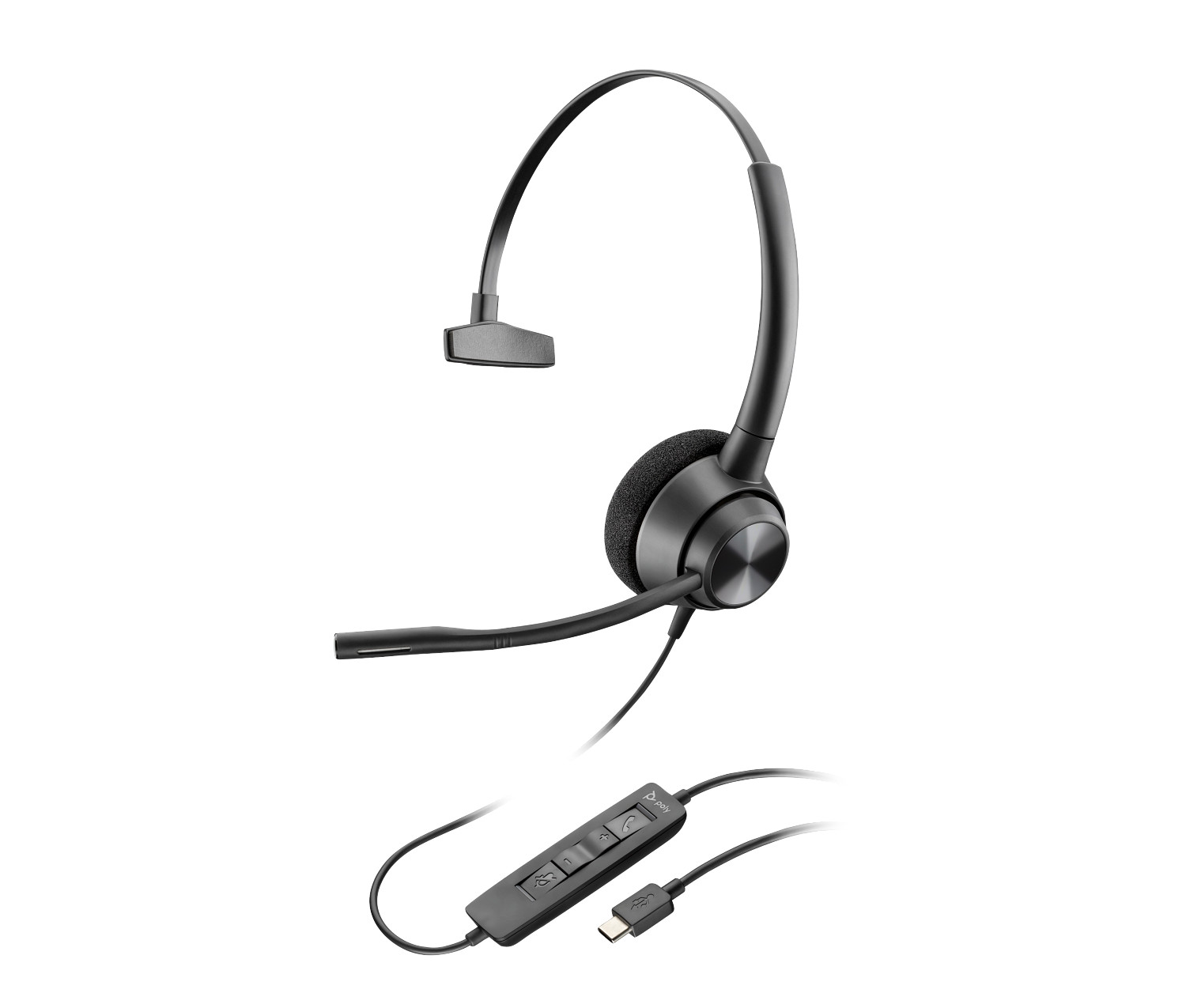 Poly EncorePro 310 USB-C Monoaural Headset TAA - Zdjęcie 1 z 3