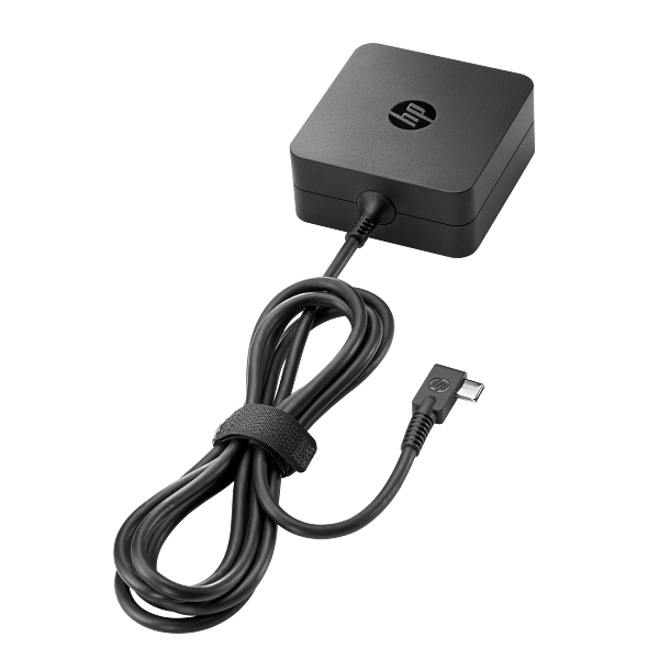 2C16 - HP 45W USB-CTM Travel AC Adapter, left facing