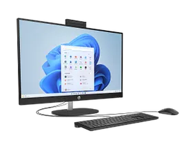 HP All-in-One 27-cr0015m PC, Windows 11 Home, 27", AMD Ryzen™ 3, 8GB RAM, 256GB SSD, FHD, Jet black