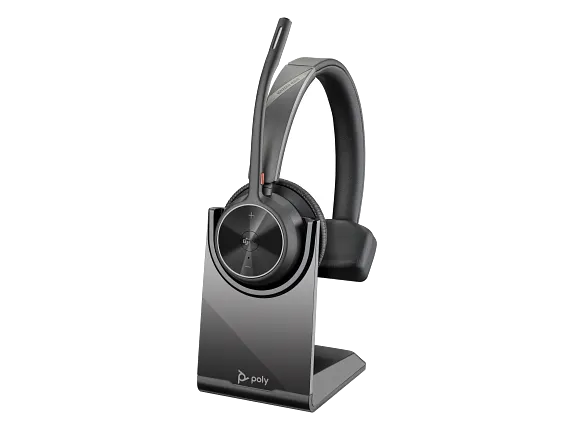 Audio, Poly Voyager 4310 Microsoft Teams Certified USB-C Headset with charge stand