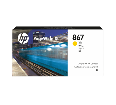 HP 867 1-liter Yellow PageWide XL Ink Cartridge