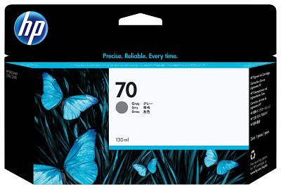 HP 70 130-ml Gray DesignJet Ink Cartridge