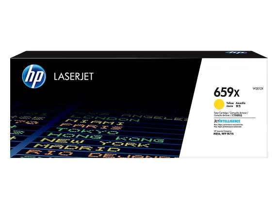 HP 659X High Yield Yellow Original LaserJet Toner Cartridge, W2012X