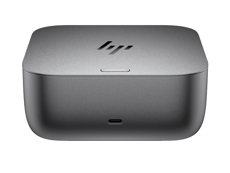 HP-Thunderbolt-4-Ultra-280W-G6-Dock-MeteorSilver-Catalog-VisID-GrayBG-Front-Top