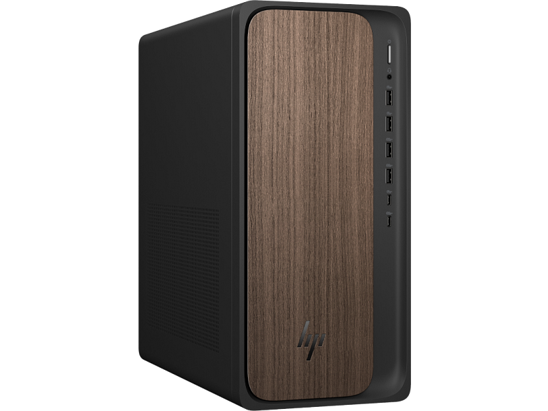 25C1_OmniDesk_16L_Jet Black_Dark Wood_CoreSet_FrontRight
