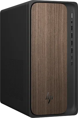 HP OmniDesk Desktop AI M03-0175t PC, Windows 11 Home, Intel® Core™ Ultra 7, 16GB RAM, 2TB SSD, NVIDIA® GeForce RTX™ 4060, Dark wood