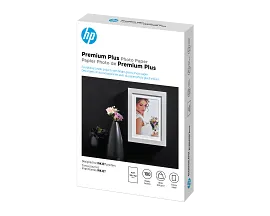 HP Premium Plus Photo Paper, Glossy, 80 lb, 4 x 6 in. (101 x 152 mm), 100 sheets CR668A