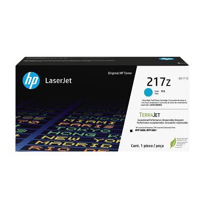 HP 217Z Ultra High Yield Cyan Original LaserJet Toner Cartridge