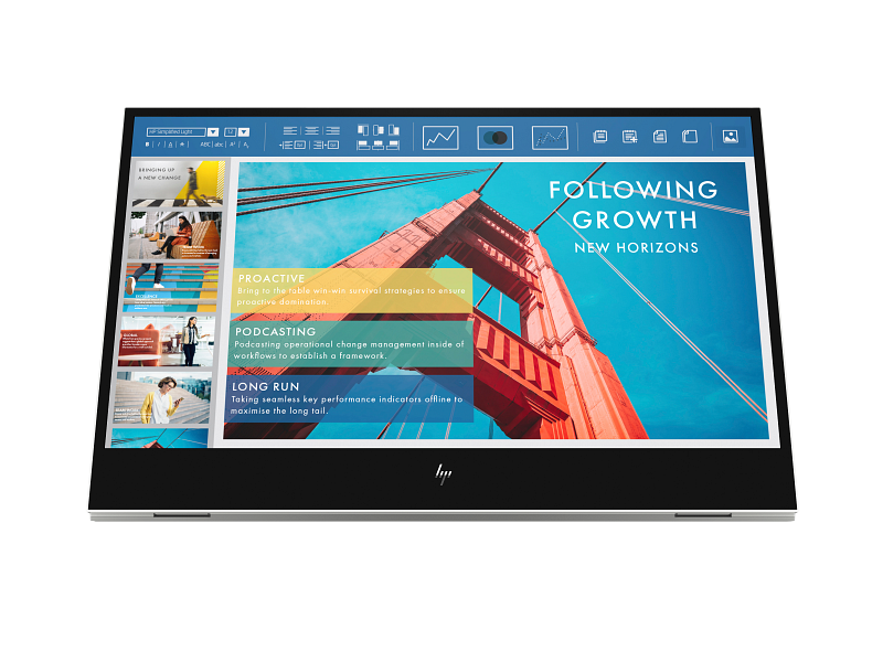 HP E14 G4 Portable Display Premium, 14 inches, Natural Silver, FHD Catalog, Front facing