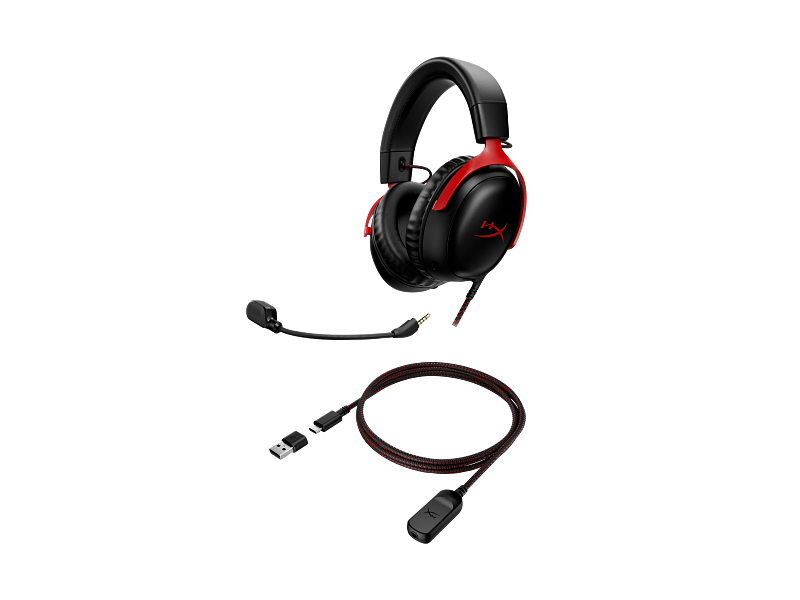 HyperX Cloud III - Gaming Headset (Black/Red) | HP® Middle East