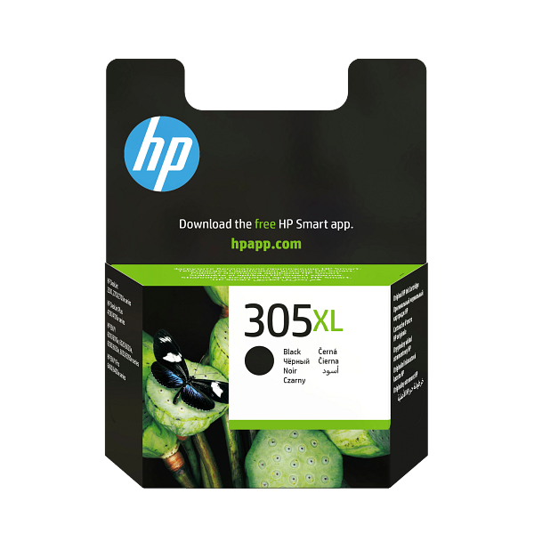 HP 305XL High Yield Black Original Ink Cartridge, 3YM62-80013, 3YM62AE