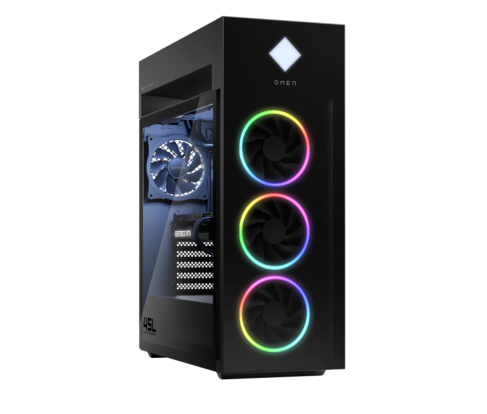 45L Gaming OMEN HP Intel Desktop Core - com: RTX Desktop, 0 1 i9 
