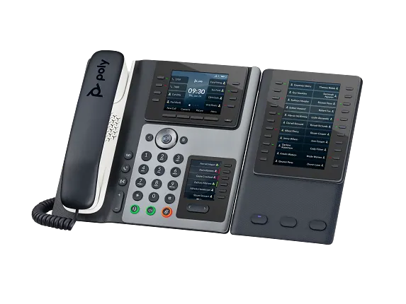 Series 2 of 4 Voice, Poly Edge E400 IP Phone and PoE-enabled