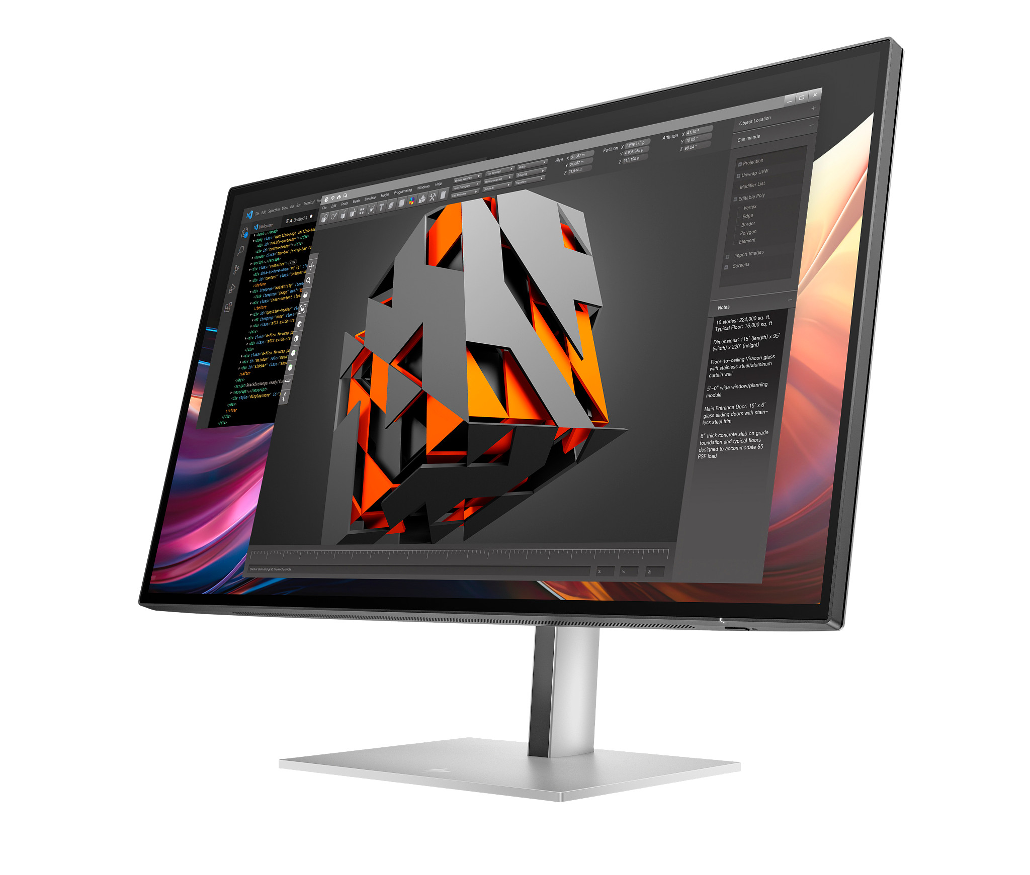 HP Series 7 Pro 27 inch QHD Monitor - 727pq