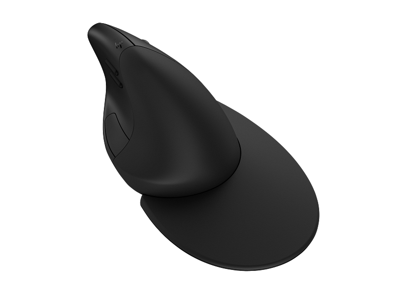 HP 925 Ergonomic Vertical Mouse Shadow Black Palm Rest CoreSet Top Left