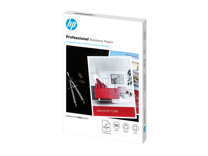 HP Professional Business Paper, Glossy, FSC, A4 size, 150 shts, 2-sided printing,7MV83A 7MV83-00003