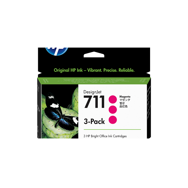 HP 711 29 ml Magenta DesignJet Ink Cartridge 3 Pack CZ135A - 2000x2000