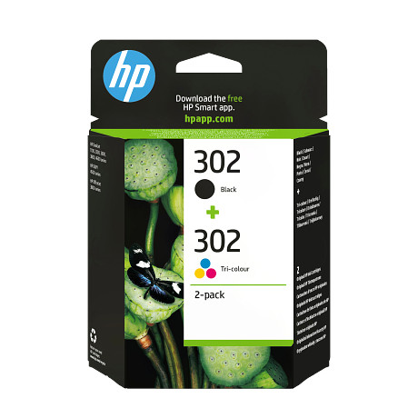 HP 302 X4D37AE fekete/háromszínű tintapatron eredeti kombinált csomag X4D37AE (190/165 old.)