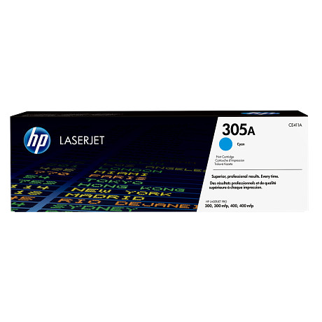 HP 305A CE411A cián toner / festékkazetta LaserJet Pro 300 400 sorozathoz M351 M375 M451 M475 