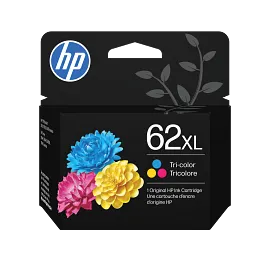 HP 62XL High Yield Tri-color Original Ink Cartridge, C2P07AN#140