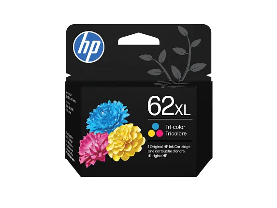 HP 62XL High Yield Tri-color Original Ink Cartridge, C2P07AN#140