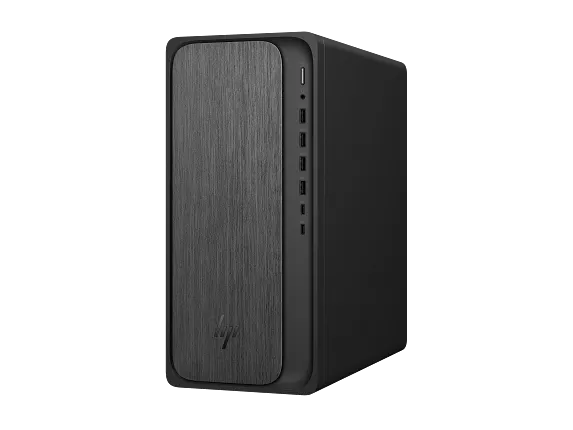 HP OmniDesk Desktop M02-0085m PC, Windows 11 Home, AMD Ryzen™ 7, 16GB RAM, 1TB SSD, Gray wood