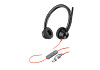 HP 8X221AA Poly Blackwire 3325 sztereó USB-C headset + 3,5 mm-es csatlakozó + USB-C–USB-A-adapter