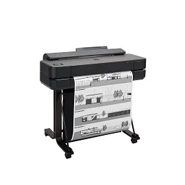 HP DesignJet T650 Large Format 24" Plotter Printer – High-Speed, CAD & Poster Printer with Auto Sheet Feeder, Media Bin & Stand and 2 year warranty