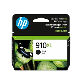 HP 910XL High Yield Black Original Ink Cartridge, 3YL65AN#140
