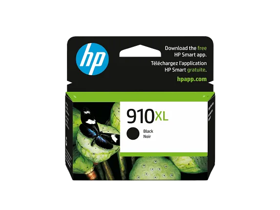 Ink Supplies, HP 910XL High Yield Black Original Ink Cartridge, 3YL65AN#140