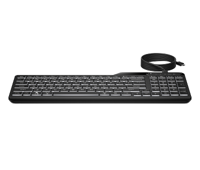 HP 400 Backlit Wired Keyboard