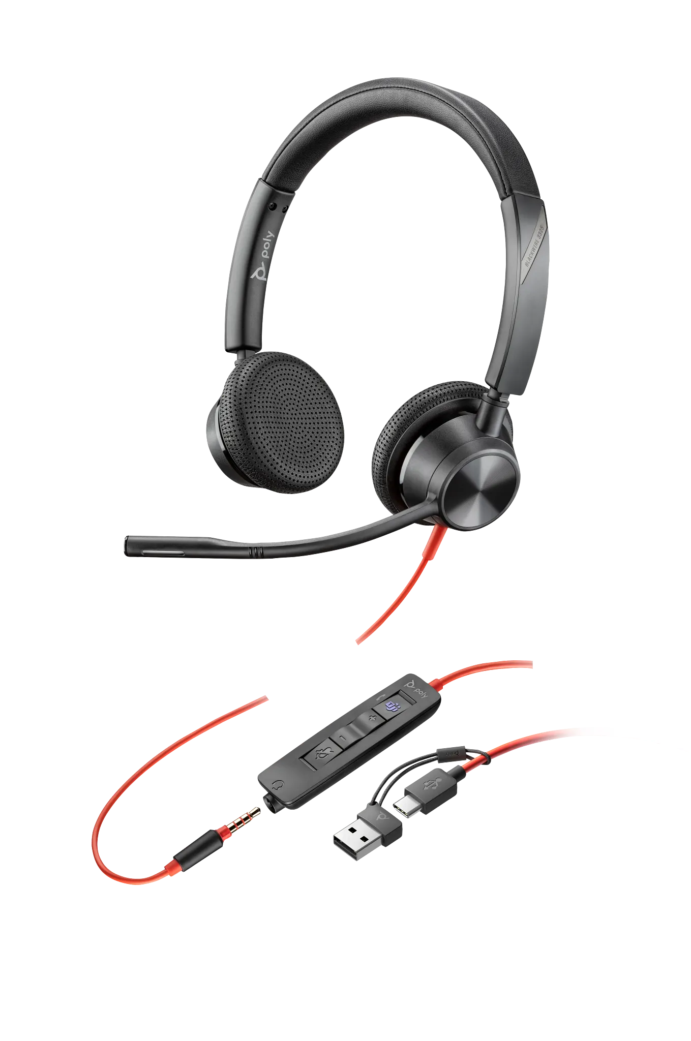 Poly Blackwire 3325 Stereo Headset - Thumbnail 2