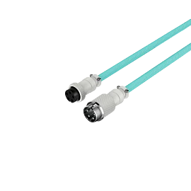 HyperX USB-C Coiled Cable Light Green-White
