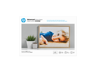 HP Advanced Photo Paper, Glossy, 65 lb, 13 x 19 in. (329 x 483 mm), 20 sheets CR696A - Img_Center_320_240