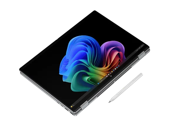 HP OmniBook X Flip 2-in-1 Laptop Next Gen AI 16-ar0087nr 16", Touch screen, Windows 11 Home, AMD Ryzen™ AI 7, 32GB RAM, 1TB SSD, 3K, Meteor silver