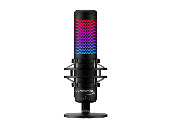 HyperX QuadCast S - USB Microphone - RGB Lighting - Black-Grey