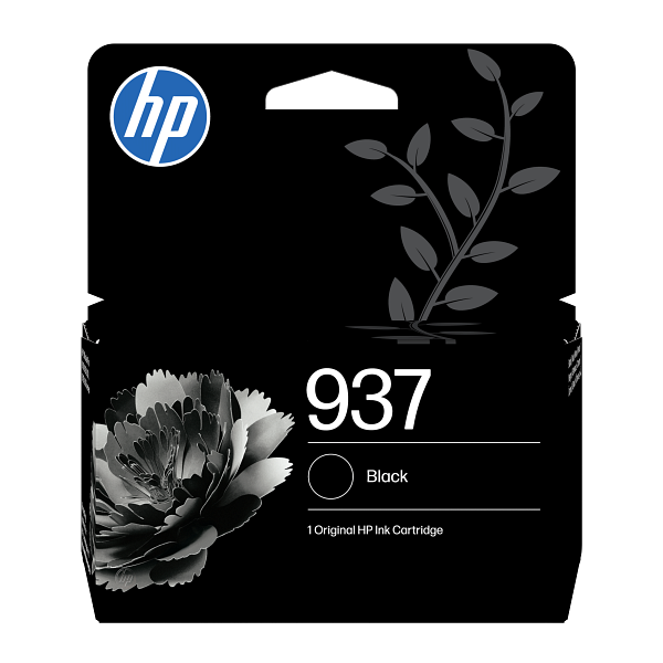 HP 937 Black EMEA Ink Cartridge 4S6W5NE #LS1