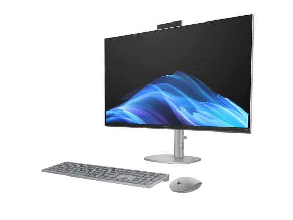 HP OmniStudio X All-in-One Desktop Next Gen AI 32-c1075t PC, Windows 11 Home, 31.5", Intel® Core™ Ultra 7, 16GB RAM, 1TB SSD, 4K UHD, Meteor silver
