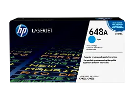 HP 648A Cyan Original LaserJet Toner Cartridge, CE261A